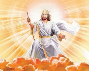 jesus no trono